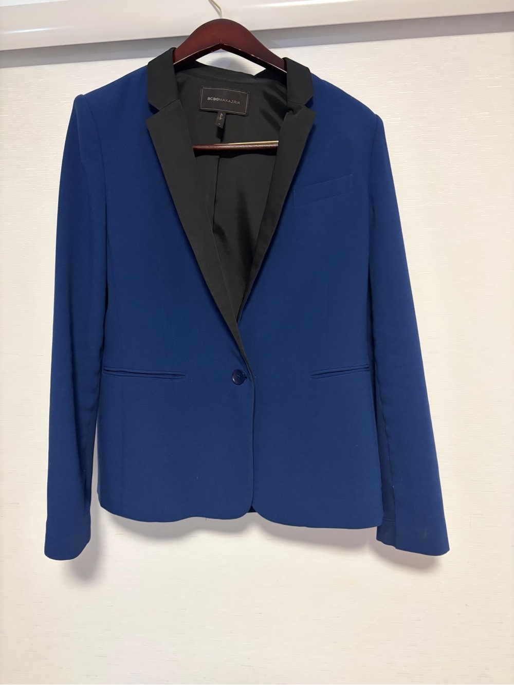 BCBGMaxAzria Royal Blue Blazer with Black Lapel